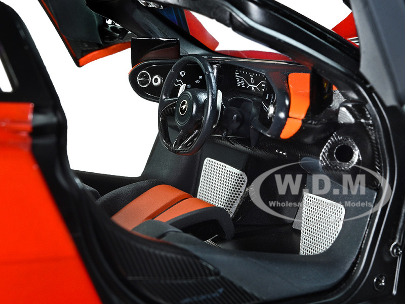 McLaren Speedtail Volcano Orange Metallic with Black Top and