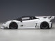 Lamborghini Huracan GT LB Silhouette Works White with Black 1/18 Model Car Autoart 79125