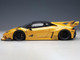 Lamborghini Huracan GT LB Silhouette Works Yellow Metallic with Black Top 1/18 Model Car Autoart 79127