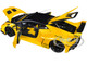 Lamborghini Huracan GT LB Silhouette Works Yellow Metallic with Black Top 1/18 Model Car Autoart 79127