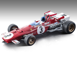 Ferrari 312B #3 Jacky Ickx Winner Formula One F1 Mexican GP 1970 with Driver Figure Mythos Series Limited Edition to 90 pieces Worldwide 1/18 Model Car Tecnomodel TMD18-64D