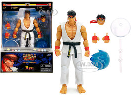 Ryu 6 Moveable Figure with Accessories and Alternate Head and Hands Ultra Street Fighter II The Final Challengers 2017 Video Game model Jada 34215
