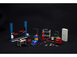  Garage Kit Set Version 2 for 1/18 scale models Autoart 49111