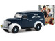 1939 Chevrolet Panel Truck Dark Blue with White Fenders Grocery & Market Delivery Norman Rockwell Series 5 1/64 Diecast Model Car Greenlight 54080A