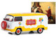 1971 Volkswagen Type 2 Panel Van Yellow and White with Red Interior Percevel Circus Norman Rockwell Series 5 1/64 Diecast Model Car Greenlight 54080F
