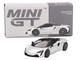 McLaren Artura Ice Silver Metallic with Black Top Limited Edition to 2040 pieces Worldwide 1/64 Diecast Model Car Mini GT MGT00582