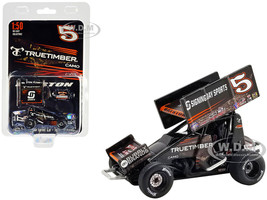 Winged Sprint Car #5 Spencer Bayston TrueTimber Camo CJB Motorsports Rookie of the Year World of Outlaws 2022 1/50 Diecast Model Car ACME A5022001