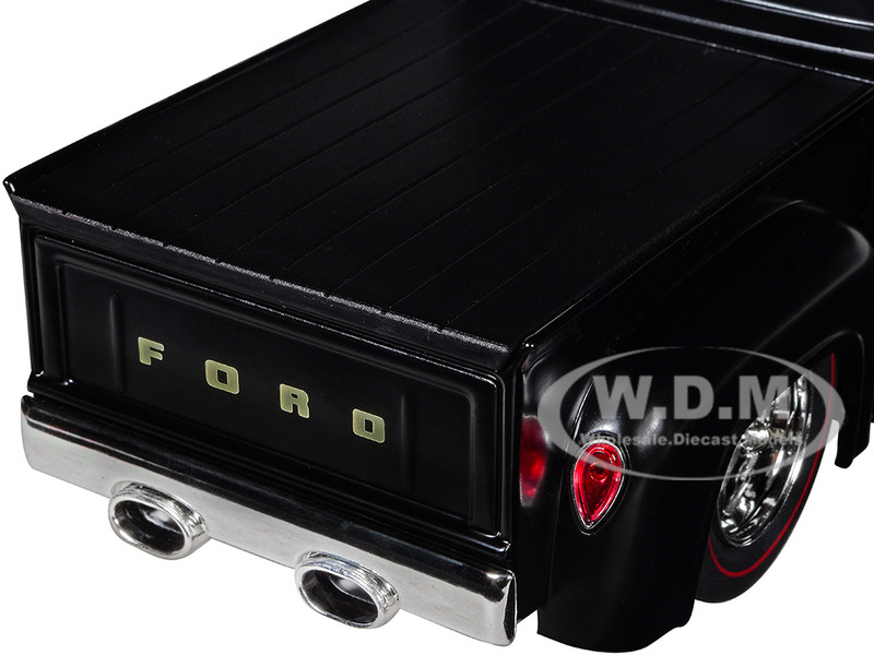 1956 Ford F 100 Pickup Truck Matt Black Lunati Bootlegger