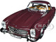 1957 Mercedes Benz 300 SL Roadster Dark Red 1/18 Diecast Model Car Norev 183891