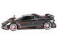 2020 Pagani Imola Dark Gray Metallic with Carbon Black Top Limited Edition to 200 pieces Worldwide 1/18 Model Car BBR P18192C