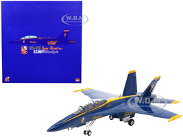 McDonnell Douglas F A 18F Super Hornet Aircraft US Navy Blue Angels #7 2021 1/72 Diecast Model JC Wings JCW-72-F18-010