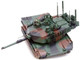 General Dynamics M1A2 Abrams TUSK II MBT Main Battle Tank NATO Camouflage Armor Premium Series 1/72 Diecast Model Panzerkampf 12210PB