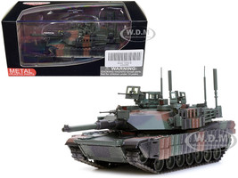 General Dynamics M1A2 Abrams TUSK II MBT Main Battle Tank NATO Camouflage Armor Premium Series 1/72 Diecast Model Panzerkampf 12210PB