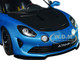 2023 Alpine A100 Radicale Blue Metallic Carbon Hood Top 1/18 Diecast Model Car Solido S1801619