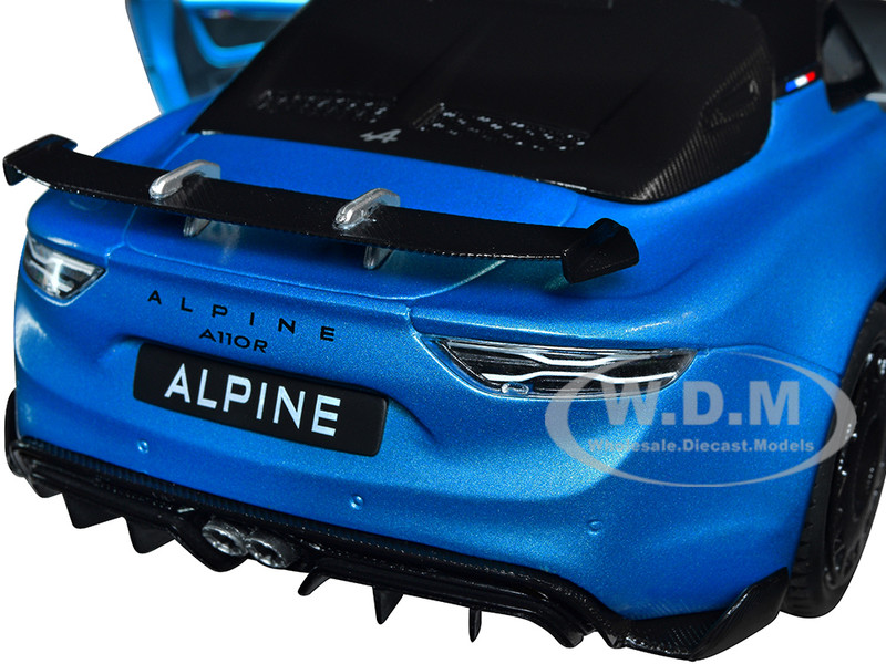 2023 Alpine A100 Radicale Blue Metallic Carbon Hood Top 1/18