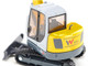 Wacker Neuson ET65 Track Excavator Yellow and Gray 1/50 Diecast Model Siku 3559