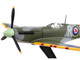 Supermarine Spitfire Mk IIa Fighter Aircraft #P7973 Royal Air Force 1/93 Diecast Model Airplane Postage Stamp PS5335-4