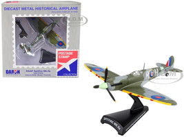 Supermarine Spitfire Mk IIa Fighter Aircraft #P7973 Royal Air Force 1/93 Diecast Model Airplane Postage Stamp PS5335-4
