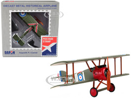 Sopwith FI Camel Fighter Aircraft Captain Arthur Roy Brown Royal Air Force 1/63 Diecast Model Airplane Postage Stamp PS5350-2