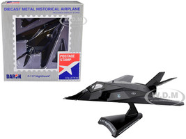 Lockheed F 117 Nighthawk Stealth Aircraft United States Air Force 1/150 Diecast Model Airplane Postage Stamp PS5386