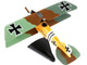 Albatros D III Fighter Aircraft Mops D 2033 16 Imperial German Army Air Service 1/70 Diecast Model Airplane Postage Stamp PS5405-1