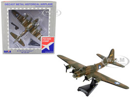 Boeing B 17E Flying Fortress Bomber Aircraft My Gal Sal United States Army Air Corps 1/155 Diecast Model Airplane Postage Stamp PS5413-1