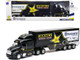 Peterbilt 387 Semi Truck Black Rockstar Energy Drink Husqvarna Factory Racing 1/32 Diecast Model New Ray 10963