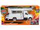 International 4200 Digger Service Truck White Long Haul Trucker Series 1/43 Diecast Model New Ray 15913F