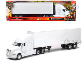 Kenworth T700 Truck with Dry Goods Trailer White Long Haul Truckers Series 1/32 Diecast Model by New Ray SS-10273