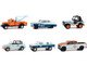 Gulf Oil Special Edition Series 2 Set of 6 Cars 1/64 Diecast Model Cars Greenlight 41145SET