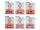 Gulf Oil Special Edition Series 2 Set of 6 Cars 1/64 Diecast Model Cars Greenlight 41145SET