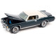 1971 Pontiac Grand Prix Bluestone Gray Metallic with White Top Classic Gold Collection Series Limited Edition to 8476 pieces Worldwide 1/64 Diecast Model Car Johnny Lightning JLCG030-JLSP283B