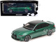2020 BMW M3 Green Metallic with Carbon Top Limited Edition to 800 pieces Worldwide 1/18 Diecast Model Car Minichamps 155020200