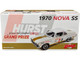 1970 Chevrolet Nova SS White with Graphics Hurst Name the Shifter Contest Grand Prize Limited Edition to 564 pieces Worldwide 1/18 Diecast Model Car GMP 18982