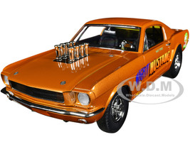 1965 Ford Mustang A FX Orange Metallic Rat Fink Mighty Mustang Limited Edition to 1122 pieces Worldwide 1/18 Diecast Model Car ACME A1801860