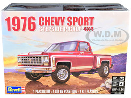 Level 4 Model Kit 1976 Chevrolet Sports Stepside 4x4 Pickup Truck 1/24 Scale Model Revell 85-4486