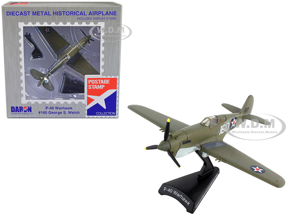 Curtiss P 40 Warhawk Fighter Aircraft #160 Pilot George S Welch