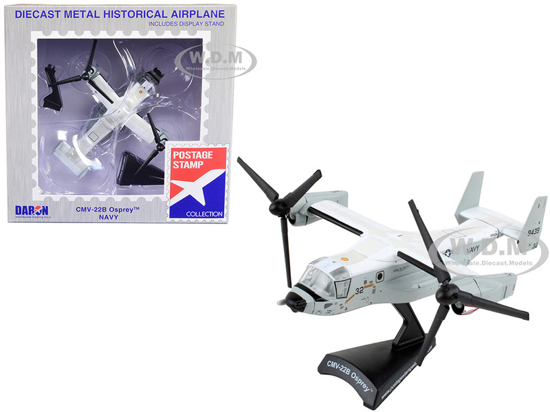 Bell Boeing CMV 22B Osprey Aircraft United States Navy Air Force 1/150 Diecast Model Airplane Postage Stamp PS5378-3