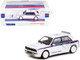 Lancia Delta HF Integrale White with Red and Blue Stripes Martini 6 World Rally Champion Road64 Series 1/64 Diecast Model Car Tarmac Works T64R-TL049-MA6
