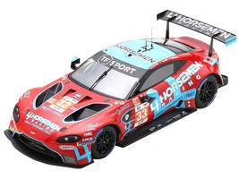 Aston Martin Vantage AMR #33 Ben Keating Henrique Chaves Marco Sorensen TF Sport GTE Am Winner 24 Hours of Le Mans 2022 with Acrylic Display Case 1/18 Model Car Spark 18S820