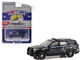 2023 Ford Police Interceptor Utility Black with Blue Stripes Shelby Township Michigan Hot Pursuit Hobby Exclusive Series 1/64 Diecast Model Car Greenlight 30451