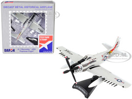 Douglas A 1 Skyraider Aircraft Papoose Flight United States Navy 1/110 Diecast Model Airplane Postage Stamp PS5364-3