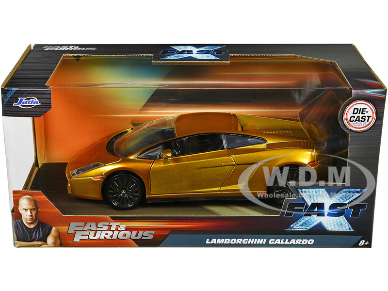 Lamborghini Gallardo Gold Metallic Fast X 2023 Movie Fast
