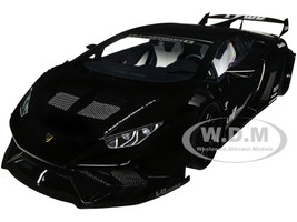 Lamborghini Huracan GT LB Silhouette Works Black 1/18 Model Car Autoart 79129