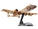 Fairchild Republic A 10 Thunderbolt II Warthog Aircraft Peanut Color Camouflage Scheme United States Air Force 1/140 Diecast Model Airplane Postage Stamp PS5375-2