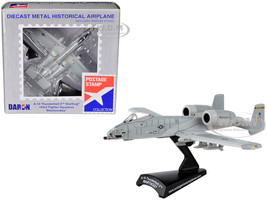 Fairchild Republic A 10 Thunderbolt II Warthog Aircraft 163rd Fighter Squadron Blacksnakes United States Air Force 1/140 Diecast Model Airplane Postage Stamp PS5375-3