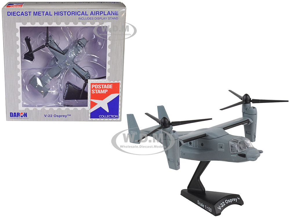 1:72 Scale Diecast Aircraft USA V-22 Osprey Grey 1/72 Scale