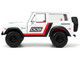 1973 Ford Bronco #008 White with Red and Black Stripes and Red Interior with Extra Wheels Just Trucks Series 1/24 Diecast Model Car Jada 34181