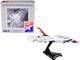 Lockheed Martin F 16 Fighting Falcon Fighter Aircraft Thunderbirds United States Air Force 1/126 Diecast Model Airplane Postage Stamp PS5399-2