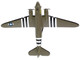 Douglas C 47 Skytrain Transport Aircraft Stoy Hora 440th Troop Carrier Group DDay 1945 United States Army Air Forces 1/144 Diecast Model Airplane Postage Stamp PS5558-2